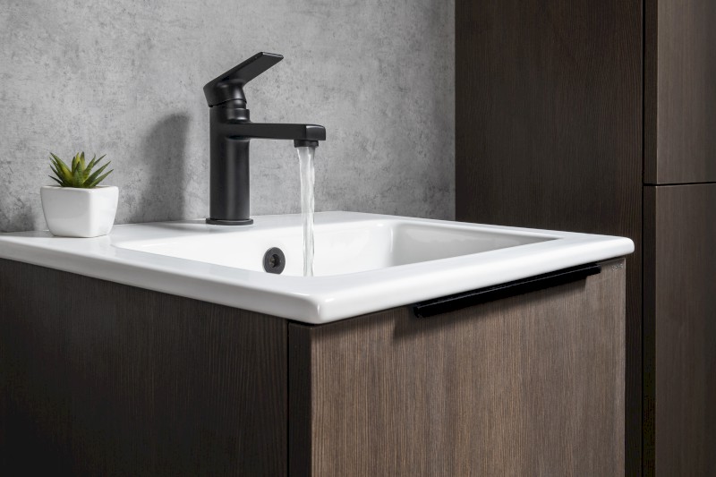 KAI stojánková umyvadlová baterie, černá mat KA02/15