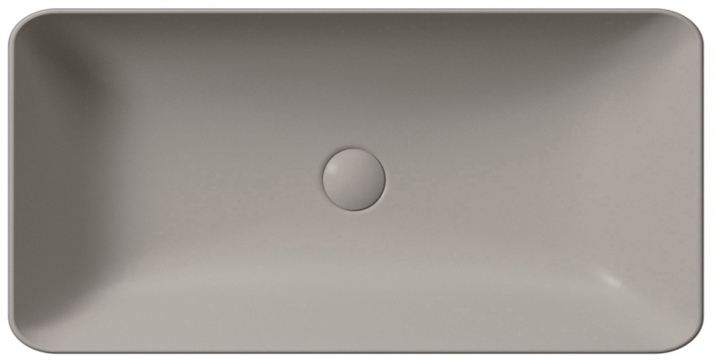 NUBES keramické umyvadlo na desku 80x40cm, tortora mat 904005