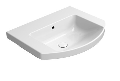 NORM keramické umyvadlo 60x49cm, oblé, bez otvoru, bílá ExtraGlaze 8645011