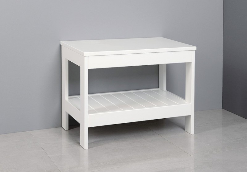 ETIDE policový regál nízký 61x45x36 cm, bílá mat ET061