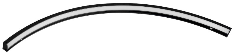MOON LED svítidlo 7,5W, 230V, 502x12x22mm, R350mm, černá mat SL-2211/70MB