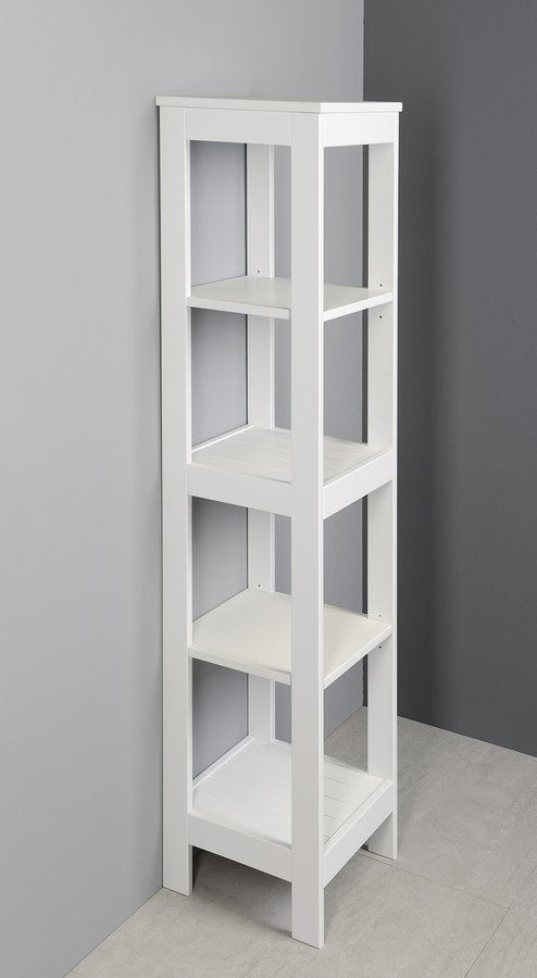 ETIDE policový regál vysoký 36x152x36 cm, bílá mat ET156