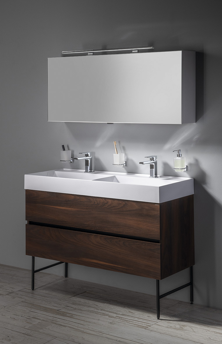 ODETTA umyvadlová skříňka 118x50x43,5cm, dub Alabama DT120-2222