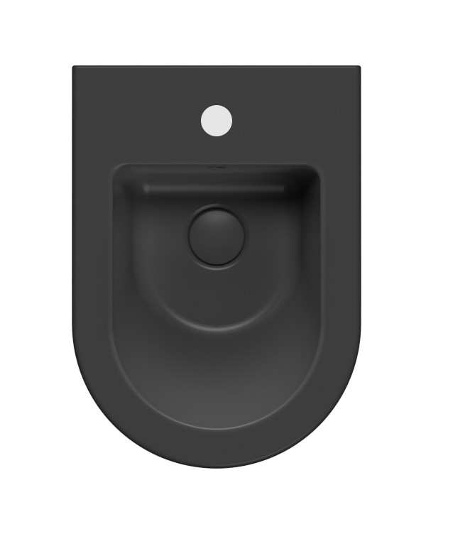 KUBE X bidet závěsný 36x50cm, černá mat 9464126