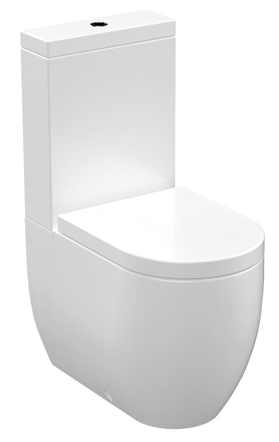 FLO WC kombi mísa 36x60cm, spodní/zadní odpad, bílá 311701