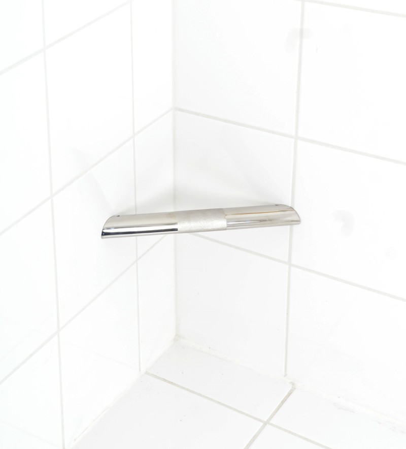 Nástěnná opěrka nohy s protiskluzem, nerez lesk A250100