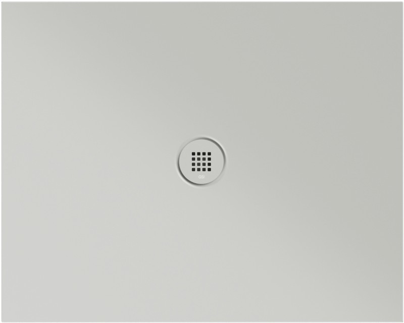 Keramická sprchová vanička, obdélník 100x80x2cm, cenere mat 46100817