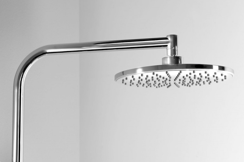 ZARA sprchový sloup k napojení na baterii, hlavová, ruční sprcha, chrom SL420