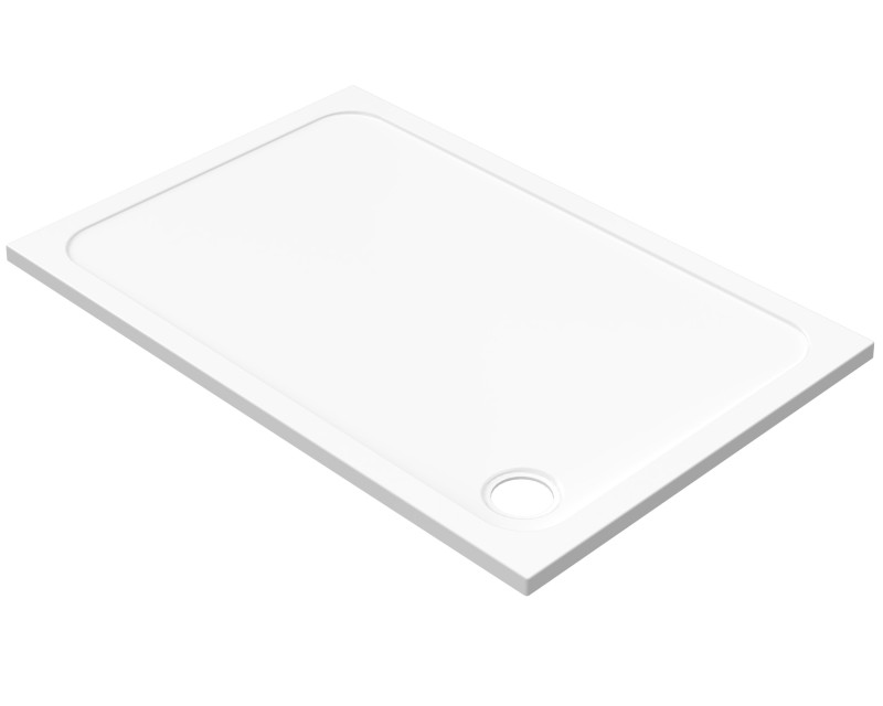 ELZA sprchová vanička z litého mramoru, obdélník 100x90cm, bílá 801.114.4