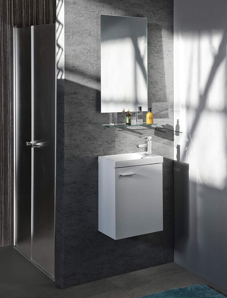 WEGA zrcadlo s policí 80x80cm 60092-8