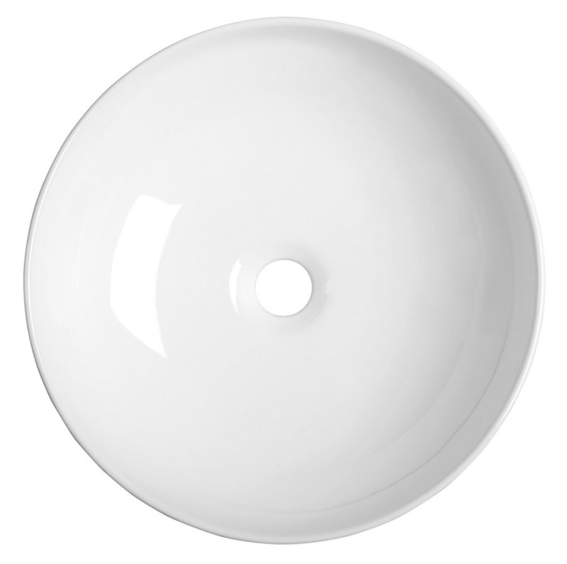 RONDANE keramické umyvadlo na desku Ø 41cm, bílá AR435