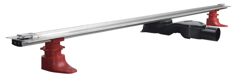 SLIM SPRING nerezový podlahový žlab s roštem, L.250-1200, DN50 SV120