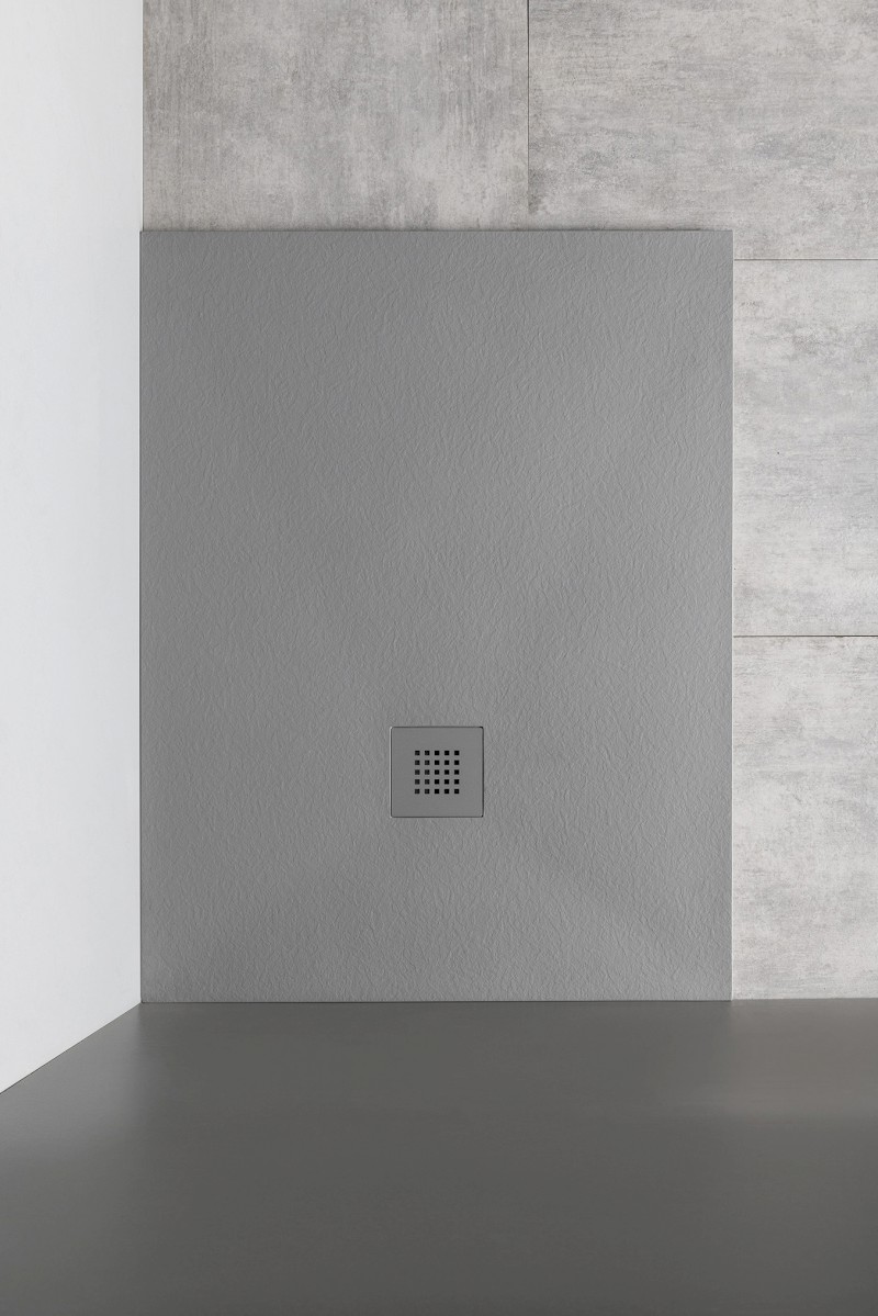 MITIA sprchová vanička z litého mramoru, obdélník 120x90cm, šedá PMS12090