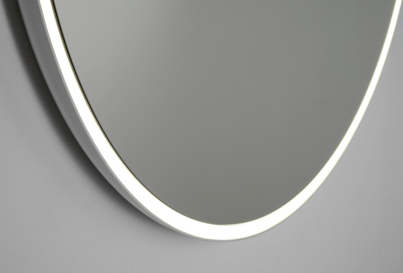 FLOAT kulaté zrcadlo s LED podsvícením ø 74cm, bílá 22574