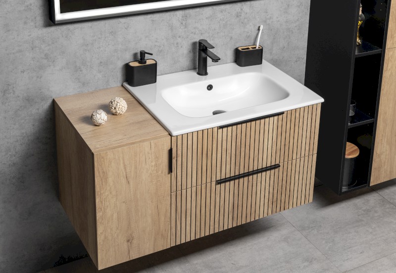 CIRASA STRIP umyvadlová skříňka 58x54x39cm, dub alabama CR592-2322