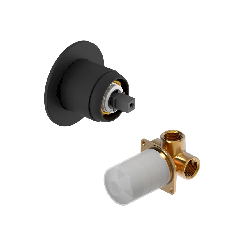 ULTRAMIX tělo podomítkové sprchové baterie, 1 výstup, černá mat UT041B-1