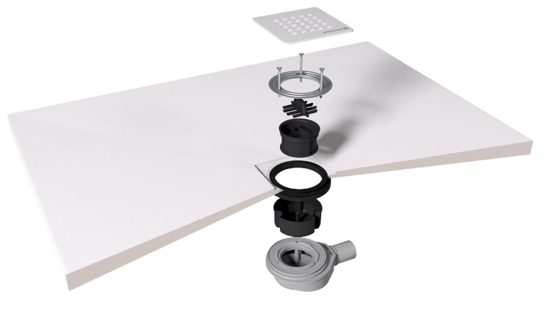 TRENECA vaničkový sifon, průměr 90mm, DN40, krytka černá mat 84999.21