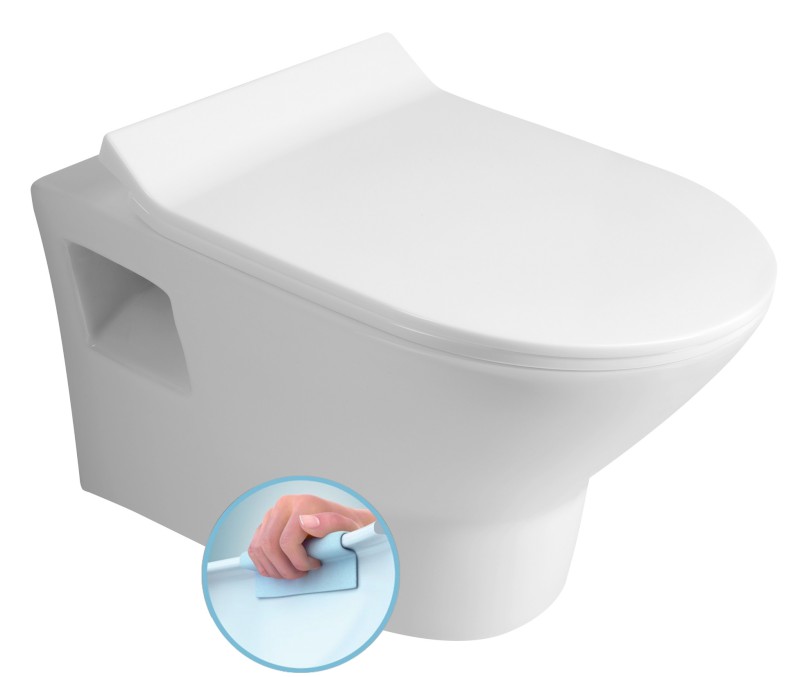 IMOGEN závěsná WC mísa, Rimless, 36x50cm, bílá 201.508.0