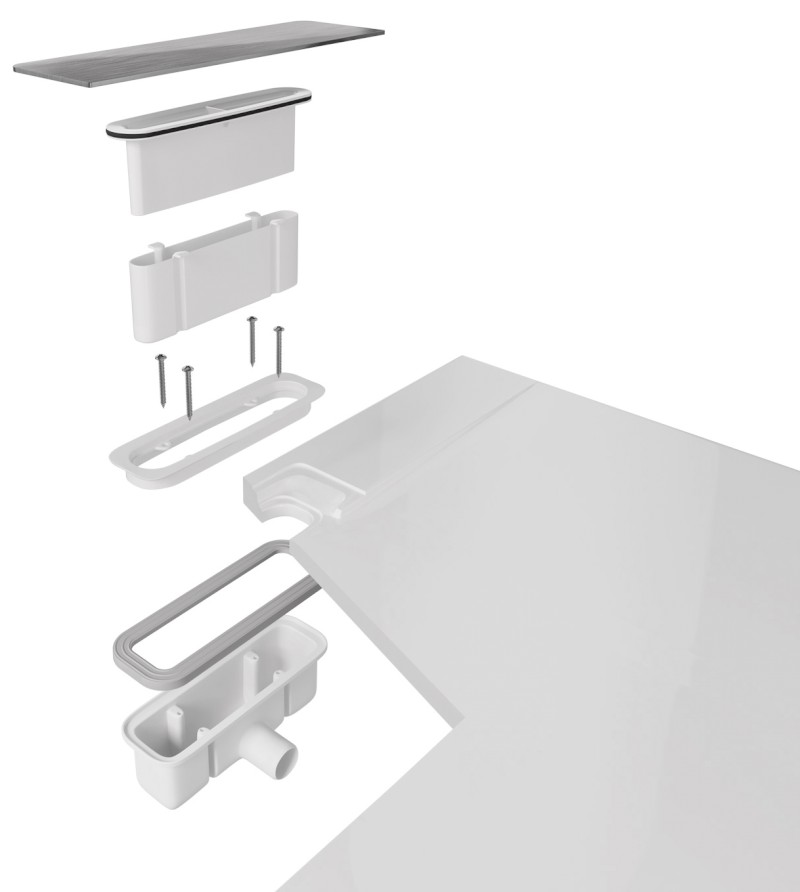 KAZUKO vaničkový sifon, DN40, krytka zlato mat 26347