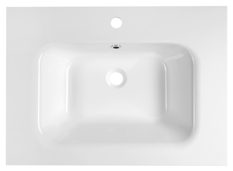 ARECA umyvadlo, litý mramor, 71x51,5cm, bílá AC071