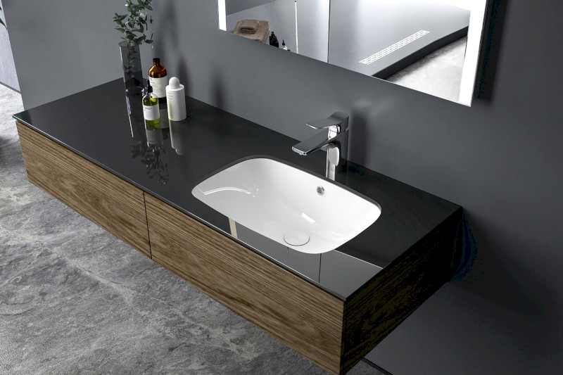 NUVO keramické umyvadlo pod desku, 55x38cm, bílá 50354