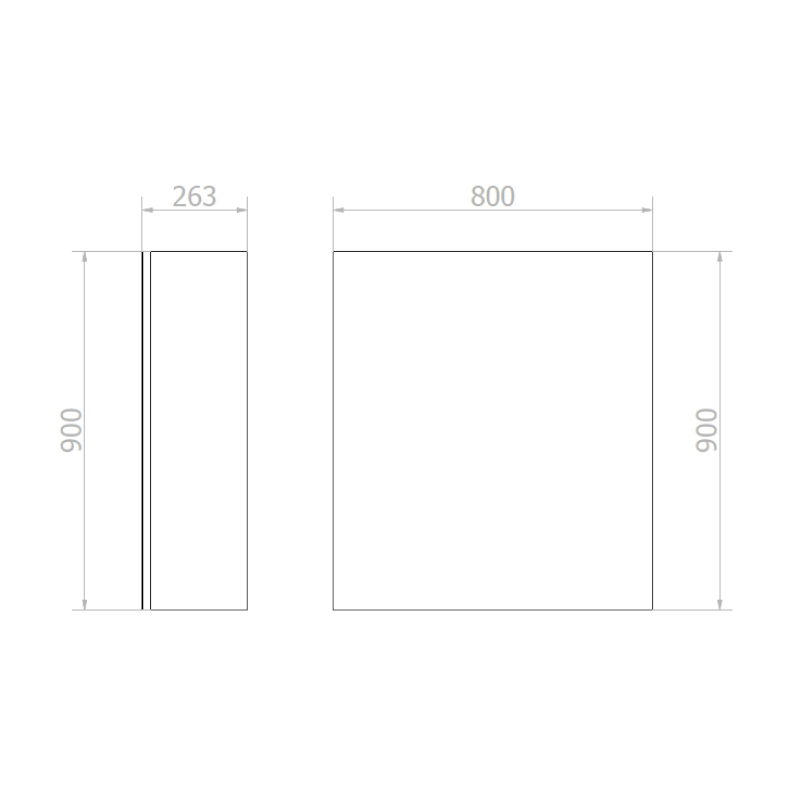 ESSENTIA zrcadlová skříňka 80cm s automatickým dávkovačem mýdla a zásobníkem na papírové ručníky MUM000124