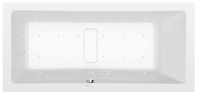 MARLENE hydromasážní vana, 190x90x48cm, Highline Hydro-Air, chrom 71607.6010