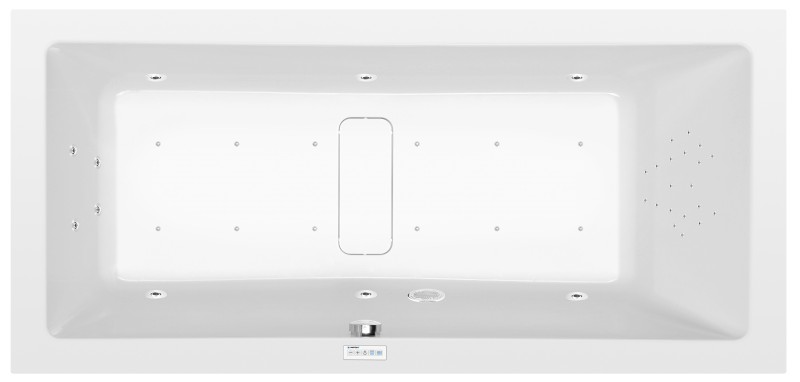 MARLENE hydromasážní vana, 190x90x48cm, Highline Hydro-Air, chrom 71607.6010