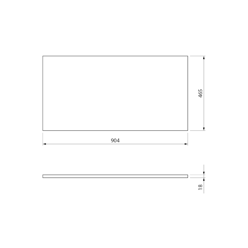 Deska DTDL 90,4x1,8x46,5cm, borovice rustik CR091-1616