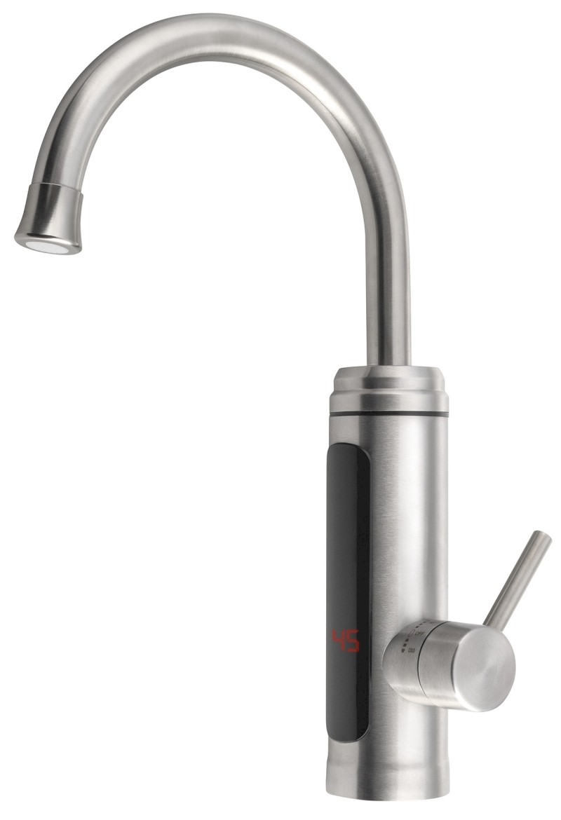 Elektrická vodovodní baterie s průtokovým ohřívačem vody, 230V, 3kW, nerez RT2009