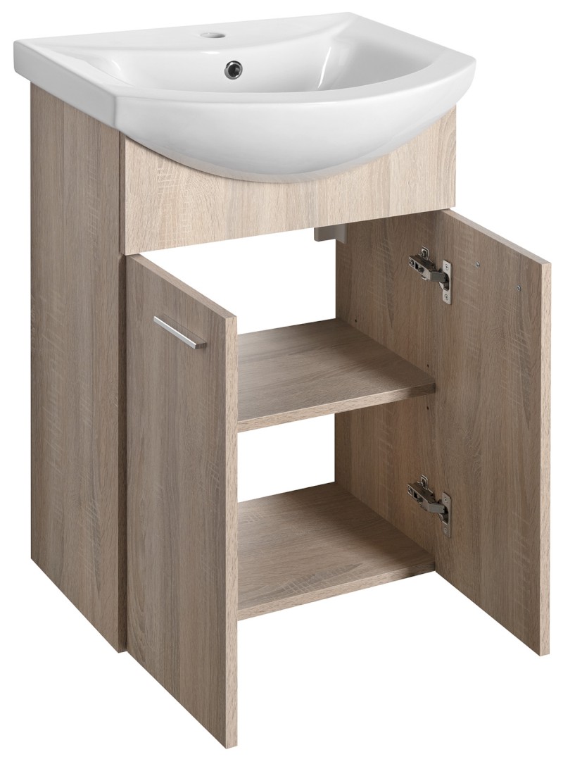 ZOJA umyvadlová skříňka 50,5x74x30cm, dub platin 51057