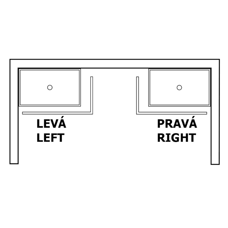 KARIA 110x90 rohový panel, výška 11cm, levý 59312L