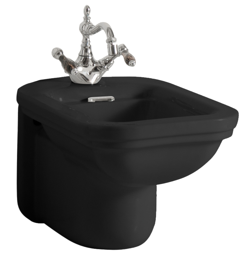 WALDORF bidet závěsný 37x55cm, černá mat 4125K7