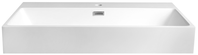 AQUATIC umyvadlo, litý mramor, 80x46cm, bílá AT080