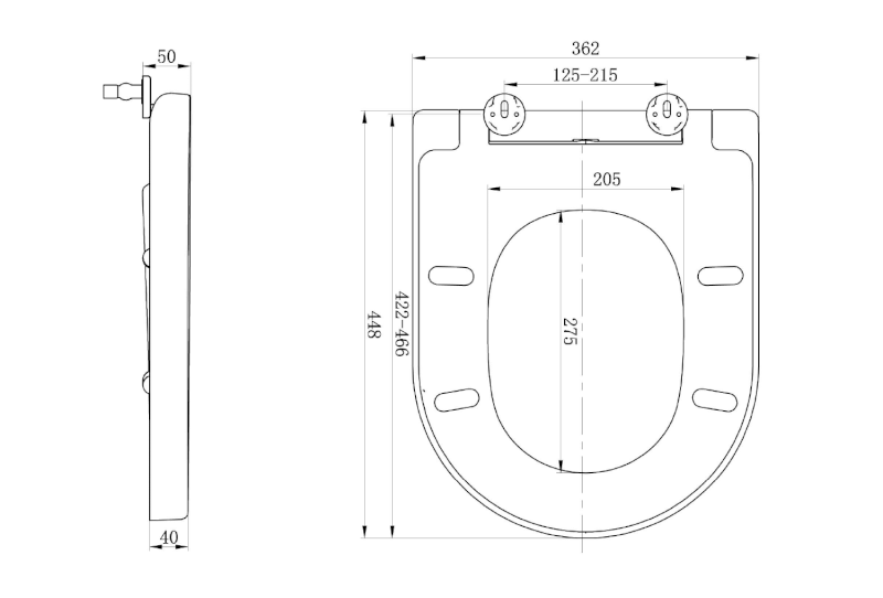 LISA WC sedátko, Soft Close, Easy Take, bílá 1703-746