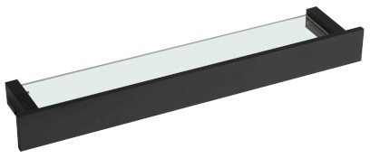 PATRON skleněná police 58cm, černá PX582B