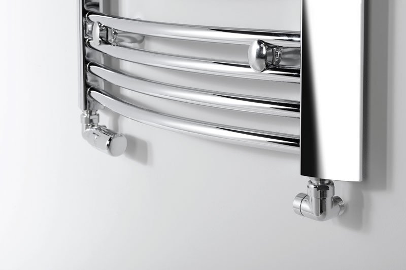 CORNER připojovací sada ventilů termostatická triaxiální, levé provedení, chrom CP1011LS