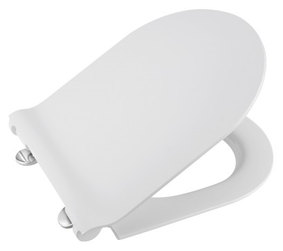 WC sedátko, SLIM, Soft Close, Quick Release, bílá/chrom MS86CSN11