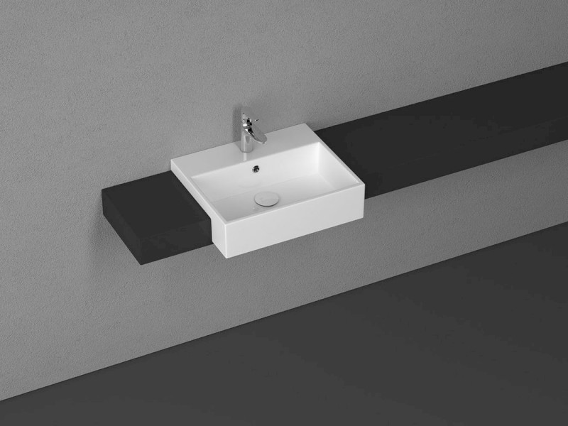 PURITY keramické umyvadlo polozápustné, 50x42cm, bílá 10PL52050