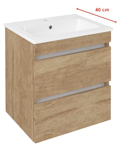 EZARA umyvadlová skříňka 48x54x39cm, dub alabama EZ492-2222