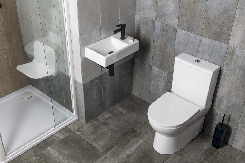 MINOS keramické umývátko, 45x26cm, baterie vpravo, bílá 4057