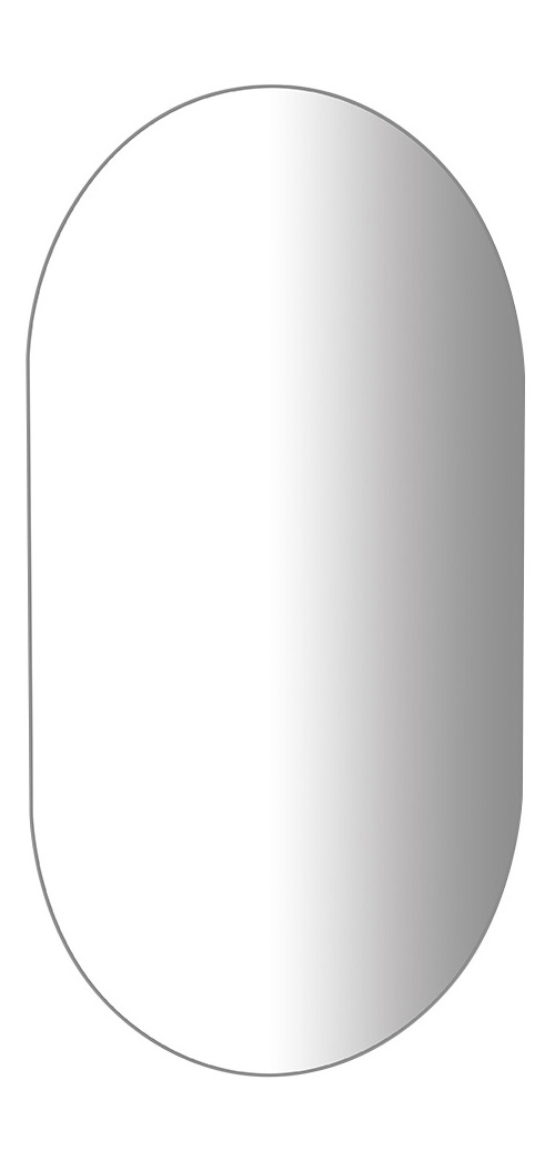 Zrcadlo s broušenou hranou oválné 40x70cm, CU free 22503