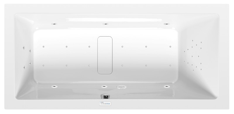 MARLENE hydromasážní vana, 170x80x48cm, Highline Hydro-Air, chrom 72403.6010