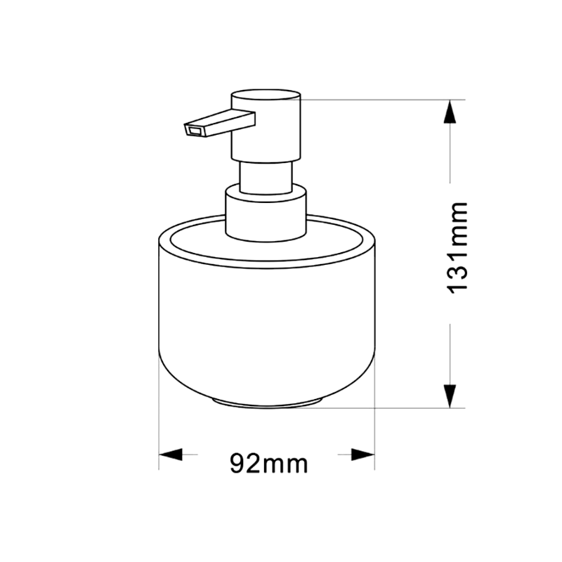 FANCY dávkovač mýdla na postavení, černá 2126510