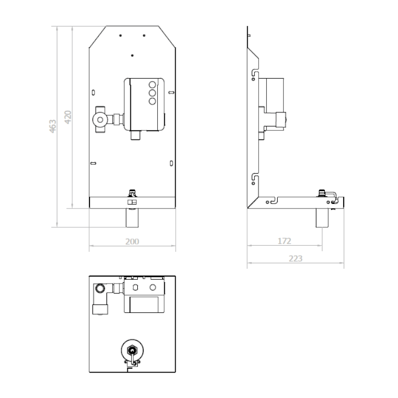 VELOX zrcadlová skříňka 90cm se senzorovým dávkovačem mýdla, vodovodní baterií a osoušečem rukou MUM000115