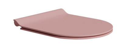 PURA WC sedátko, SLIM, Soft Close, Quick Release, blush mat/chrom MS86CSN24