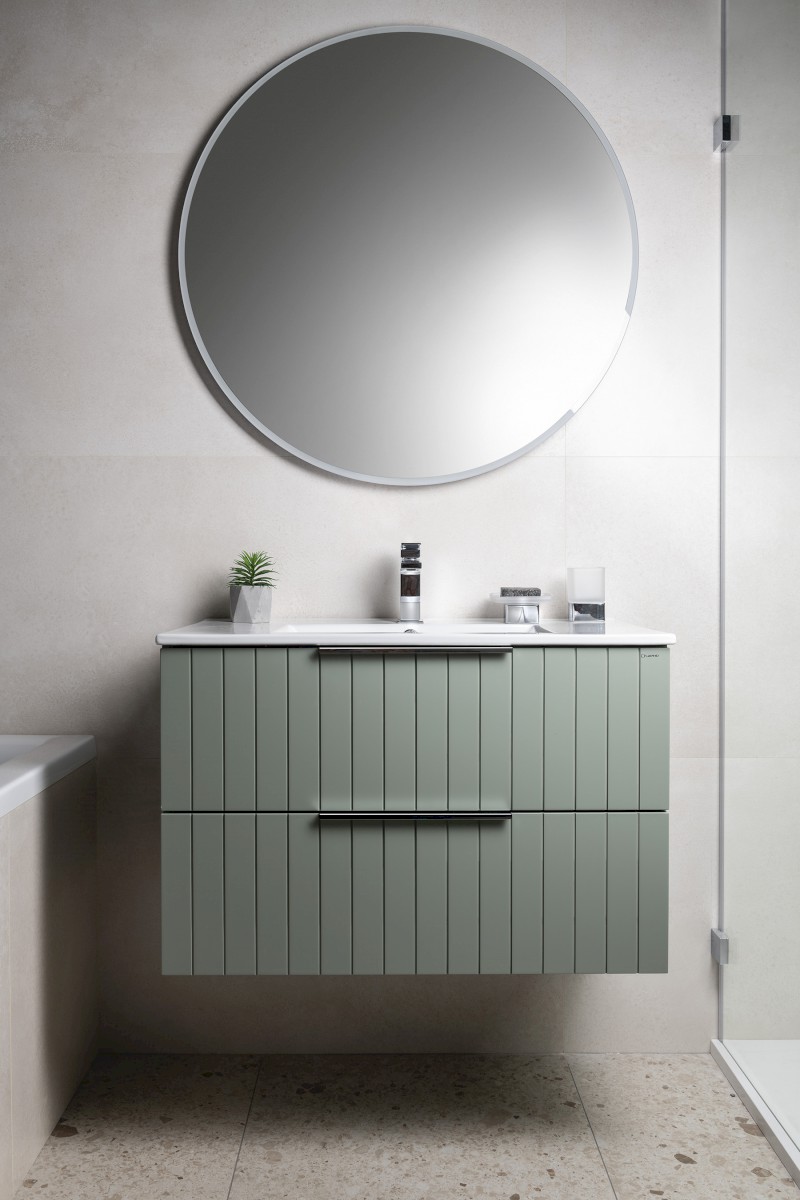 CIRASA STRIP umyvadlová skříňka 69,8x52x46cm, verde CR701-4444S