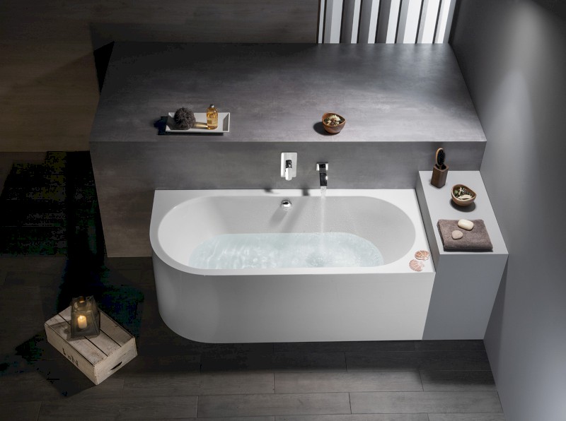 VIVA R MONOLITH asymetrická vana 170x75x60cm, bílá 78119M