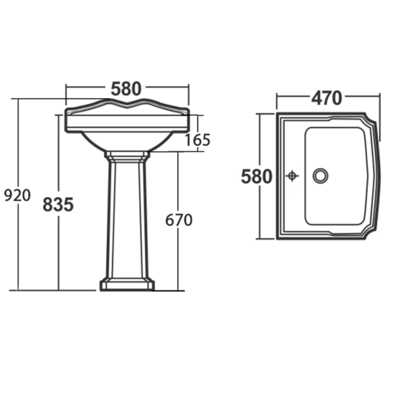 ANTIK sloup, bílá AK103