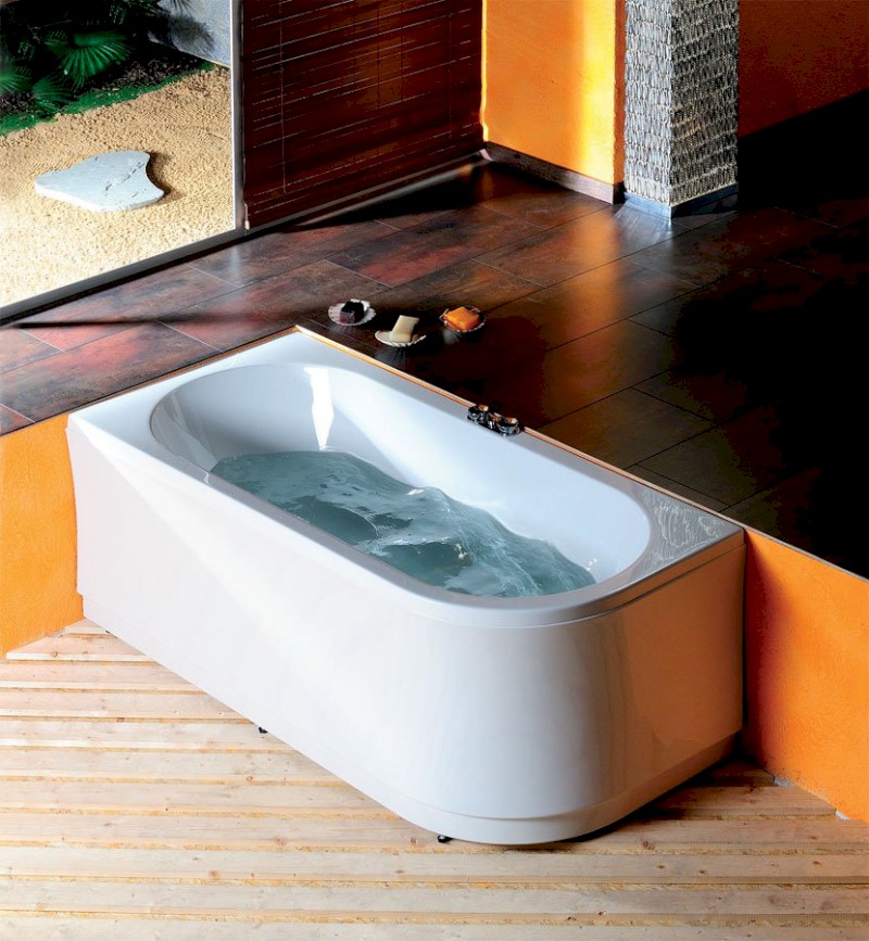 VIVA L asymetrická vana 185x80x47cm, bílá 72099